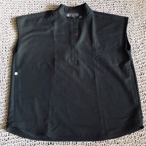 Figs black scrub top.
